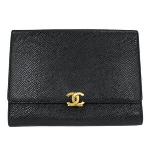 Chanel Black Calfskin Wallet
